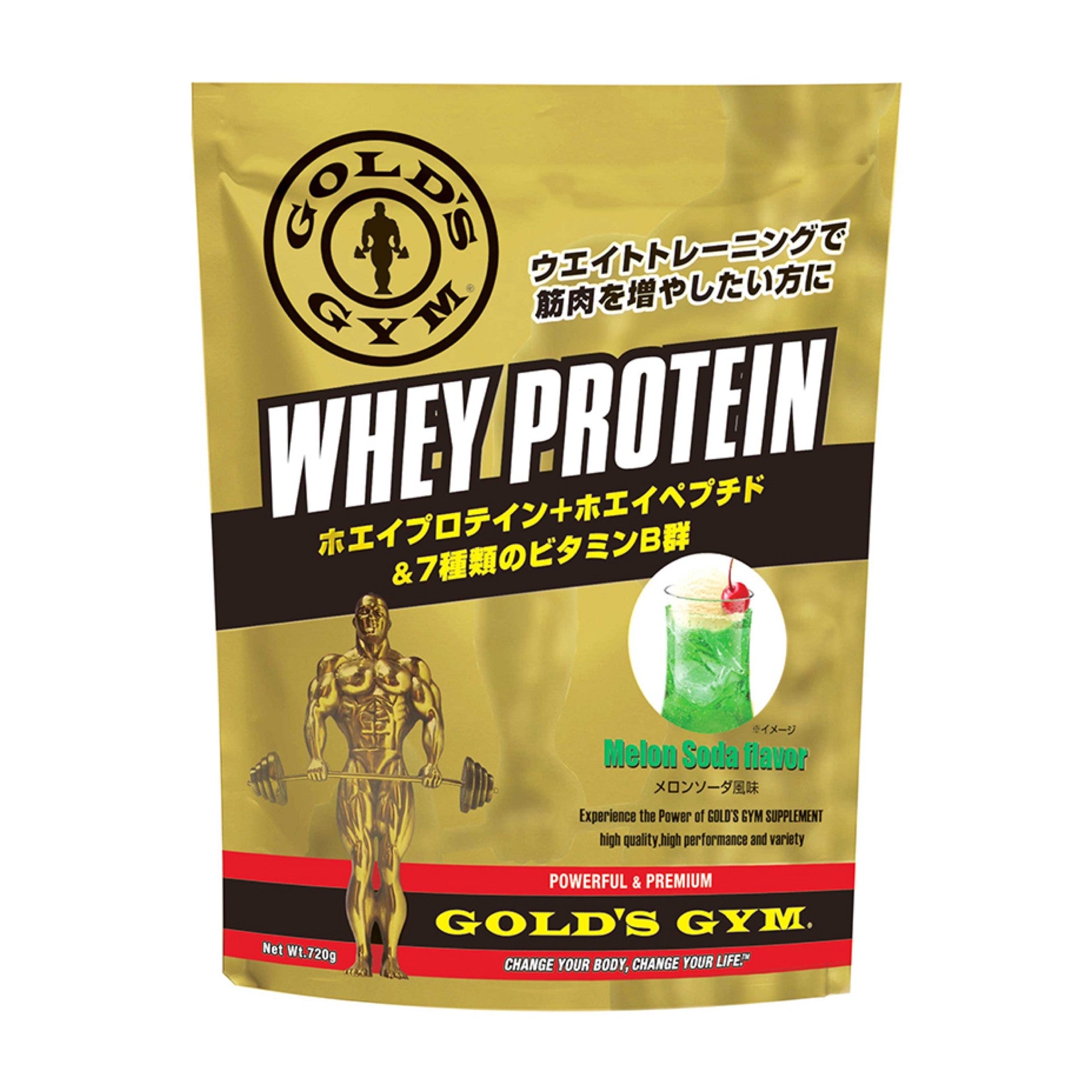 数量限定】ホエイプロテイン メロンソーダ風味／720g – ゴールドジム