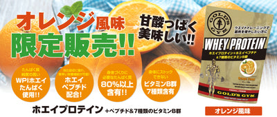 【数量限定発売】ホエイプロテイン オレンジ風味