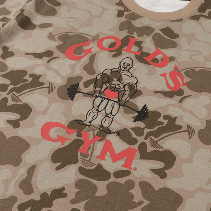 バーベルカモTシャツ｜迷彩柄のオリジナルTシャツ ｜ゴールドジム公式