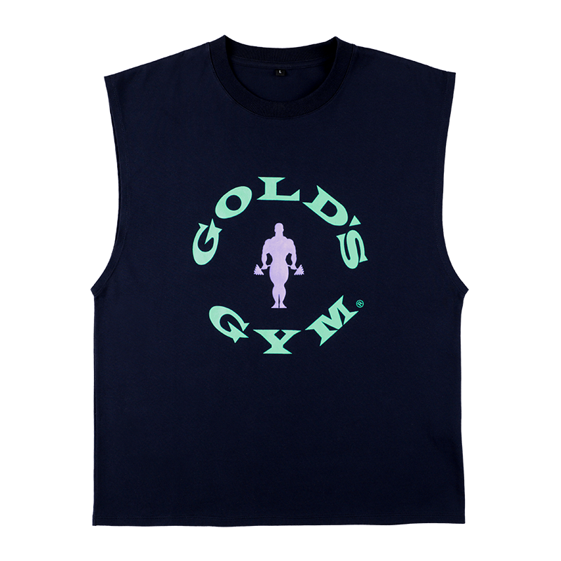 ゴールドジム スリーブレスTシャツ｜レトロカラー・数量限定