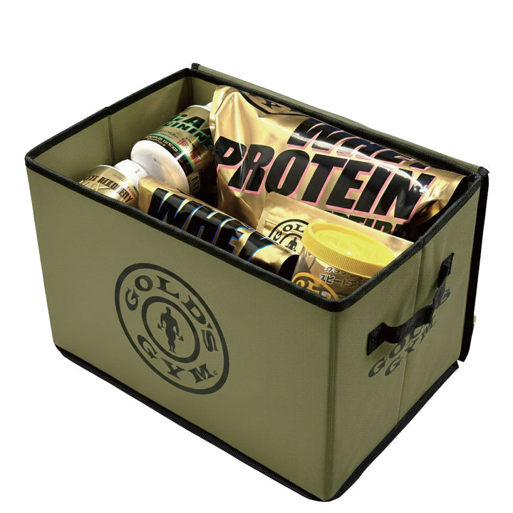 2/9(月)発売｜数量限定】ゴールドジム ストレージボックス（カーキ